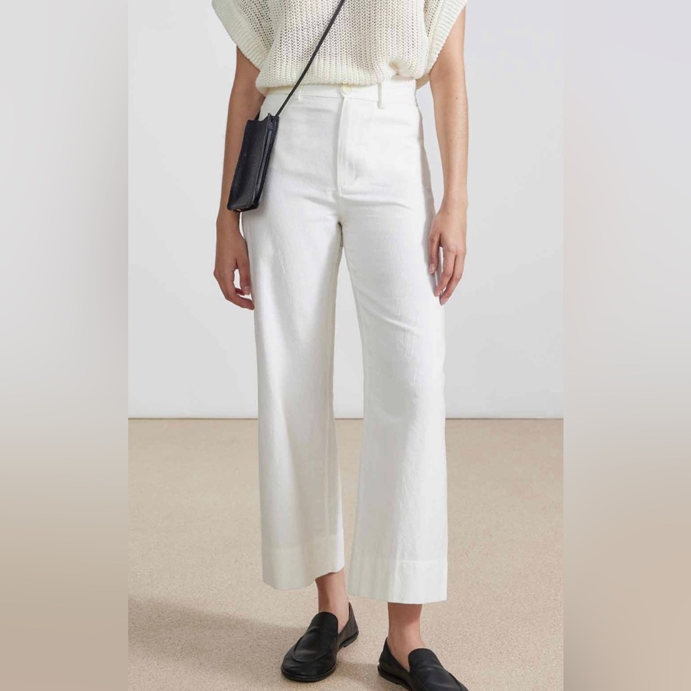 Apiece apart women’s classic Merida cropped white jeans pants size 2